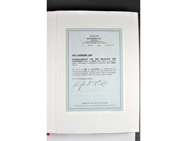 1949/90, postfrische, ungebrauchte und gestempelte Sammlung mit Abarten und Besonderheiten, dabei Mi.-Nr.243 Uo PF I gestempe