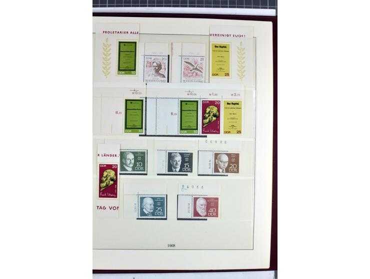 1949/90, überkomplette postfrische Sammlung meist aus der linken oberen Bogenecke, zusätzlich mit einigen bessern Farben und 