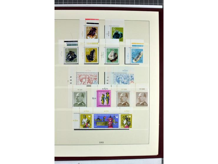 1949/90, überkomplette postfrische Sammlung meist aus der linken oberen Bogenecke, zusätzlich mit einigen bessern Farben und 