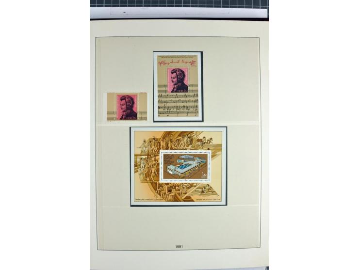 1949/90, überkomplette postfrische Sammlung meist aus der linken oberen Bogenecke, zusätzlich mit einigen bessern Farben und 