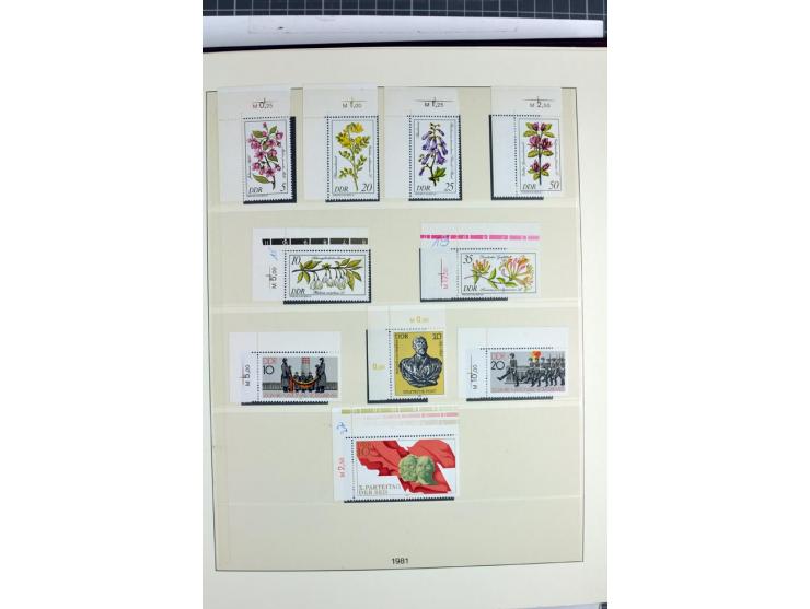 1949/90, überkomplette postfrische Sammlung meist aus der linken oberen Bogenecke, zusätzlich mit einigen bessern Farben und 
