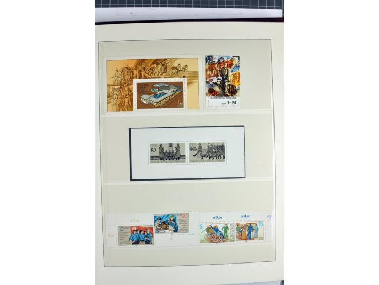 1949/90, überkomplette postfrische Sammlung meist aus der linken oberen Bogenecke, zusätzlich mit einigen bessern Farben und 