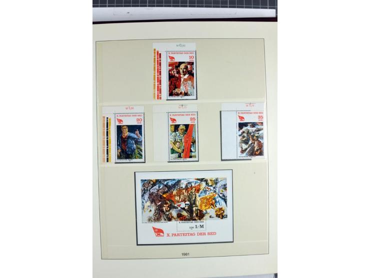 1949/90, überkomplette postfrische Sammlung meist aus der linken oberen Bogenecke, zusätzlich mit einigen bessern Farben und 