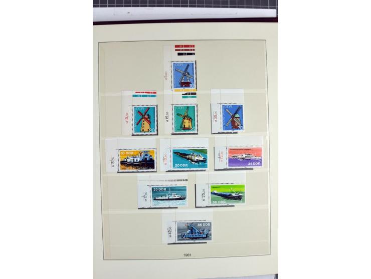 1949/90, überkomplette postfrische Sammlung meist aus der linken oberen Bogenecke, zusätzlich mit einigen bessern Farben und 