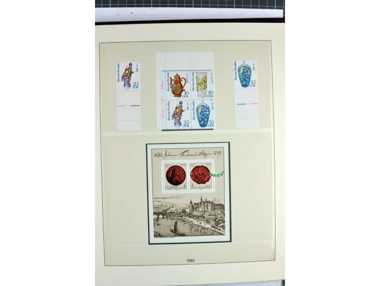 1949/90, überkomplette postfrische Sammlung meist aus der linken oberen Bogenecke, zusätzlich mit einigen bessern Farben und 