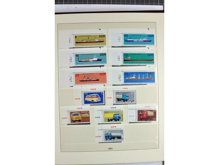 1949/90, überkomplette postfrische Sammlung meist aus der linken oberen Bogenecke, zusätzlich mit einigen bessern Farben und 