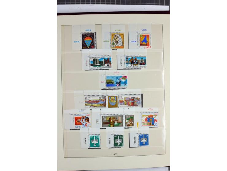1949/90, überkomplette postfrische Sammlung meist aus der linken oberen Bogenecke, zusätzlich mit einigen bessern Farben und 