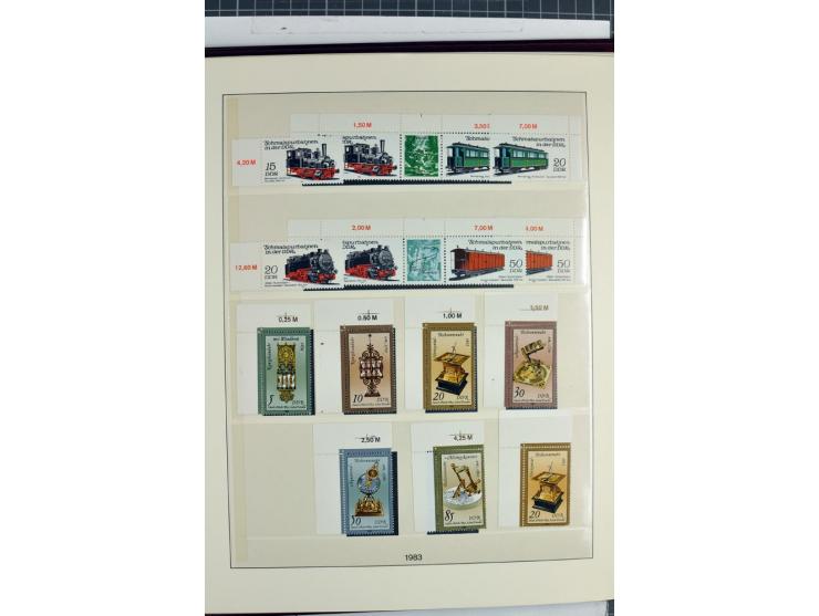 1949/90, überkomplette postfrische Sammlung meist aus der linken oberen Bogenecke, zusätzlich mit einigen bessern Farben und 