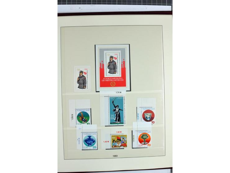 1949/90, überkomplette postfrische Sammlung meist aus der linken oberen Bogenecke, zusätzlich mit einigen bessern Farben und 
