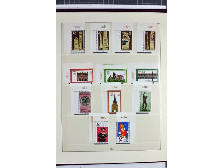 1949/90, überkomplette postfrische Sammlung meist aus der linken oberen Bogenecke, zusätzlich mit einigen bessern Farben und 