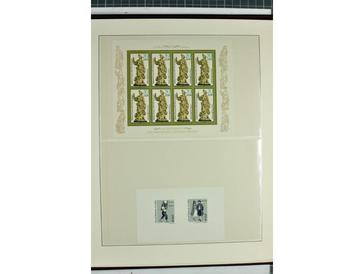 1949/90, überkomplette postfrische Sammlung meist aus der linken oberen Bogenecke, zusätzlich mit einigen bessern Farben und 