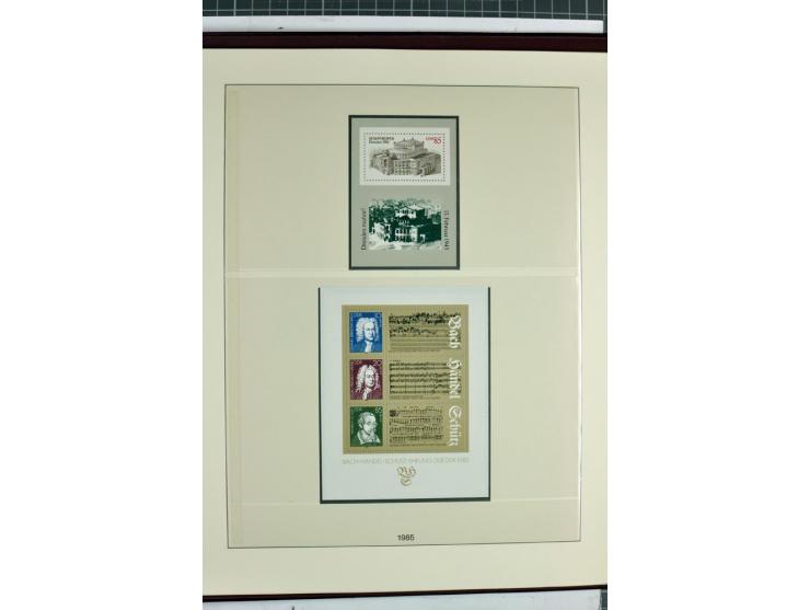 1949/90, überkomplette postfrische Sammlung meist aus der linken oberen Bogenecke, zusätzlich mit einigen bessern Farben und 