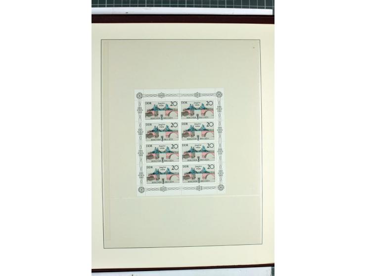 1949/90, überkomplette postfrische Sammlung meist aus der linken oberen Bogenecke, zusätzlich mit einigen bessern Farben und 