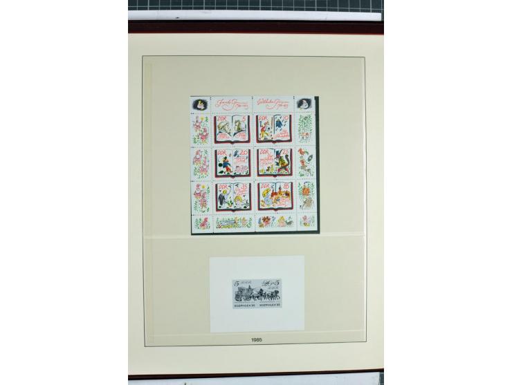 1949/90, überkomplette postfrische Sammlung meist aus der linken oberen Bogenecke, zusätzlich mit einigen bessern Farben und 