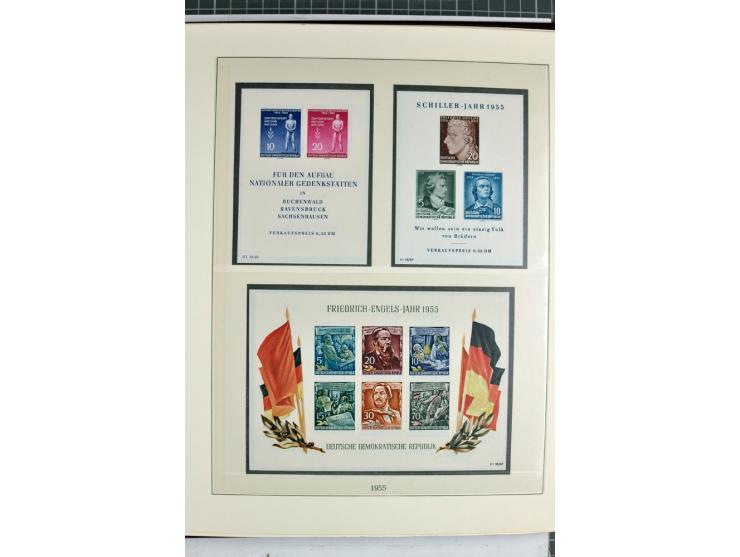 1949/90, überkomplette postfrische Sammlung meist aus der linken oberen Bogenecke, zusätzlich mit einigen bessern Farben und 