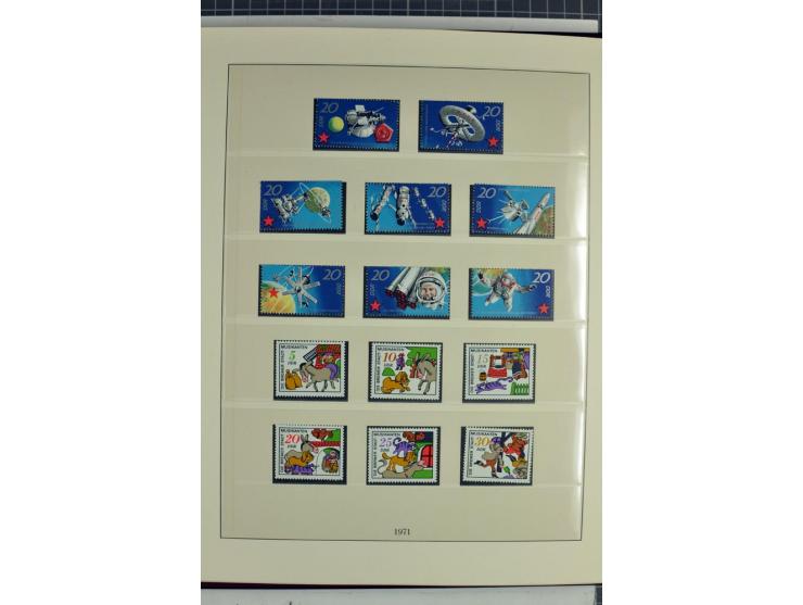 1949/90, überkomplette postfrische Sammlung meist aus der linken oberen Bogenecke, zusätzlich mit einigen bessern Farben und 