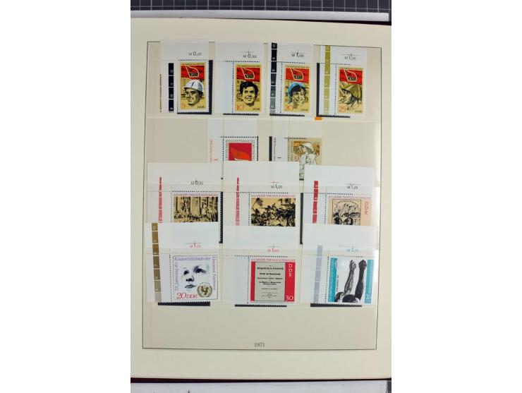 1949/90, überkomplette postfrische Sammlung meist aus der linken oberen Bogenecke, zusätzlich mit einigen bessern Farben und 