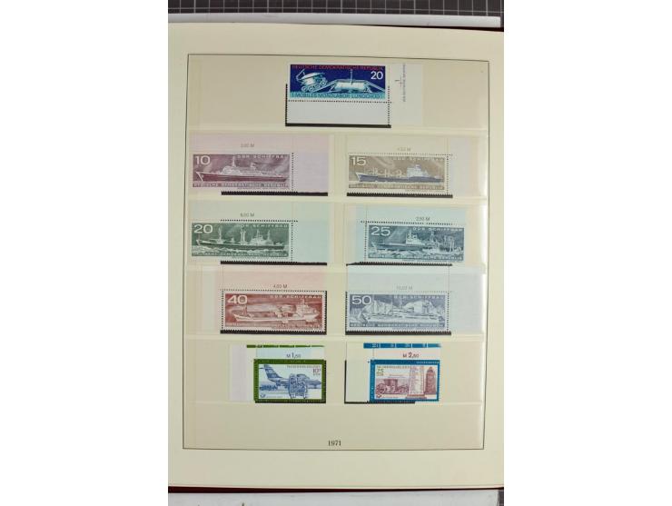 1949/90, überkomplette postfrische Sammlung meist aus der linken oberen Bogenecke, zusätzlich mit einigen bessern Farben und 