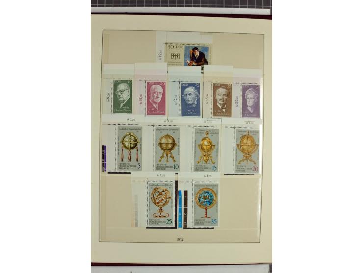 1949/90, überkomplette postfrische Sammlung meist aus der linken oberen Bogenecke, zusätzlich mit einigen bessern Farben und 