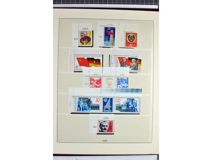 1949/90, überkomplette postfrische Sammlung meist aus der linken oberen Bogenecke, zusätzlich mit einigen bessern Farben und 