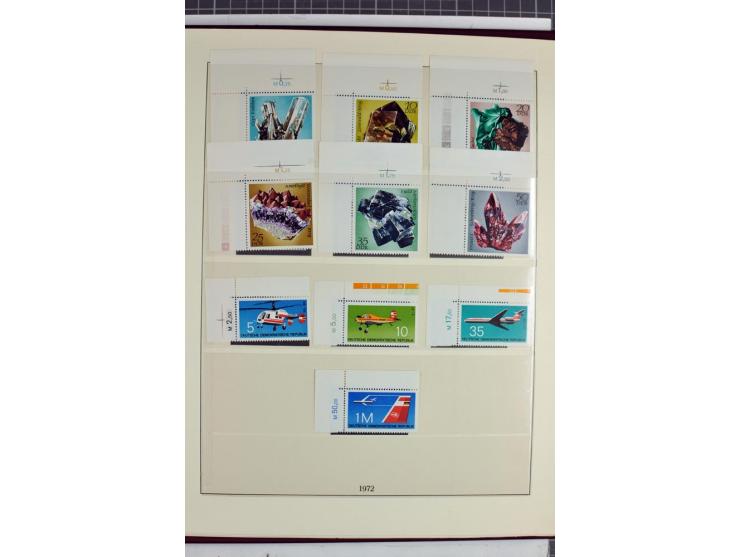 1949/90, überkomplette postfrische Sammlung meist aus der linken oberen Bogenecke, zusätzlich mit einigen bessern Farben und 
