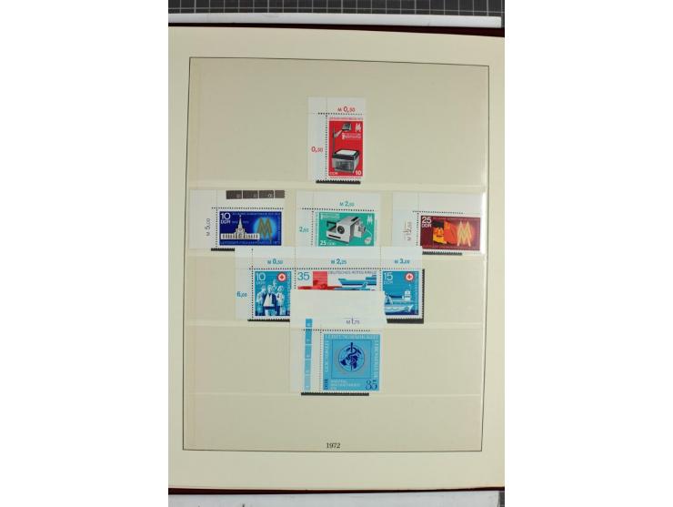 1949/90, überkomplette postfrische Sammlung meist aus der linken oberen Bogenecke, zusätzlich mit einigen bessern Farben und 