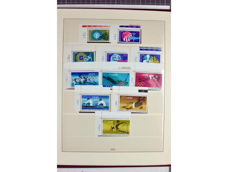 1949/90, überkomplette postfrische Sammlung meist aus der linken oberen Bogenecke, zusätzlich mit einigen bessern Farben und 