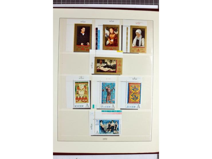 1949/90, überkomplette postfrische Sammlung meist aus der linken oberen Bogenecke, zusätzlich mit einigen bessern Farben und 
