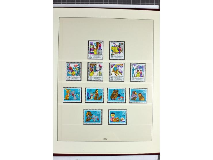 1949/90, überkomplette postfrische Sammlung meist aus der linken oberen Bogenecke, zusätzlich mit einigen bessern Farben und 
