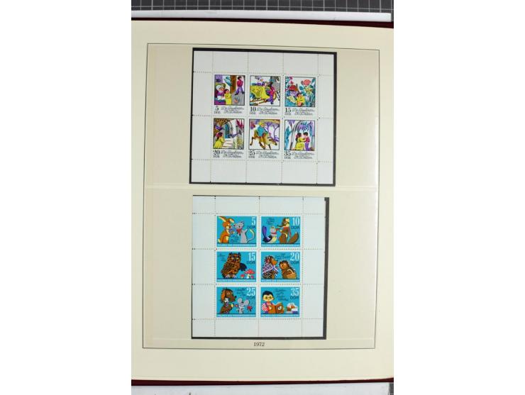 1949/90, überkomplette postfrische Sammlung meist aus der linken oberen Bogenecke, zusätzlich mit einigen bessern Farben und 