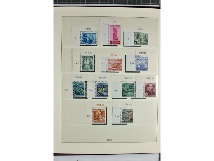 1949/90, überkomplette postfrische Sammlung meist aus der linken oberen Bogenecke, zusätzlich mit einigen bessern Farben und 