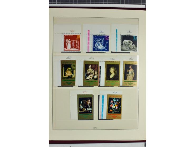 1949/90, überkomplette postfrische Sammlung meist aus der linken oberen Bogenecke, zusätzlich mit einigen bessern Farben und 