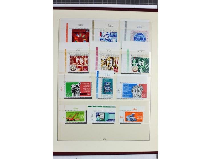 1949/90, überkomplette postfrische Sammlung meist aus der linken oberen Bogenecke, zusätzlich mit einigen bessern Farben und 