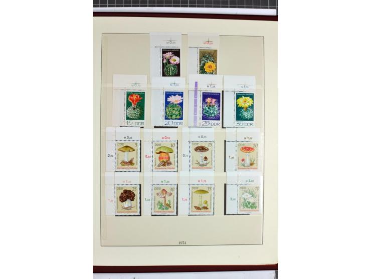 1949/90, überkomplette postfrische Sammlung meist aus der linken oberen Bogenecke, zusätzlich mit einigen bessern Farben und 