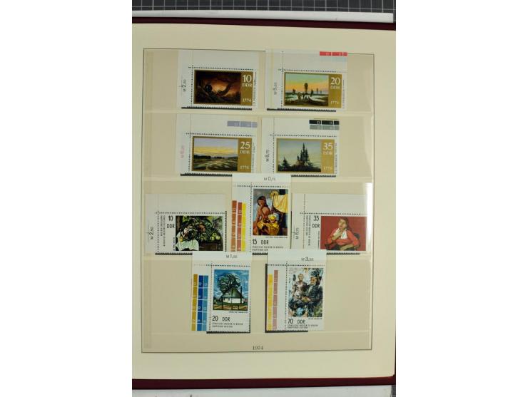 1949/90, überkomplette postfrische Sammlung meist aus der linken oberen Bogenecke, zusätzlich mit einigen bessern Farben und 