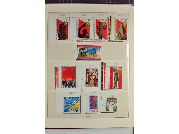 1949/90, überkomplette postfrische Sammlung meist aus der linken oberen Bogenecke, zusätzlich mit einigen bessern Farben und 