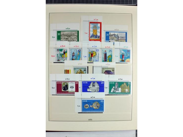 1949/90, überkomplette postfrische Sammlung meist aus der linken oberen Bogenecke, zusätzlich mit einigen bessern Farben und 