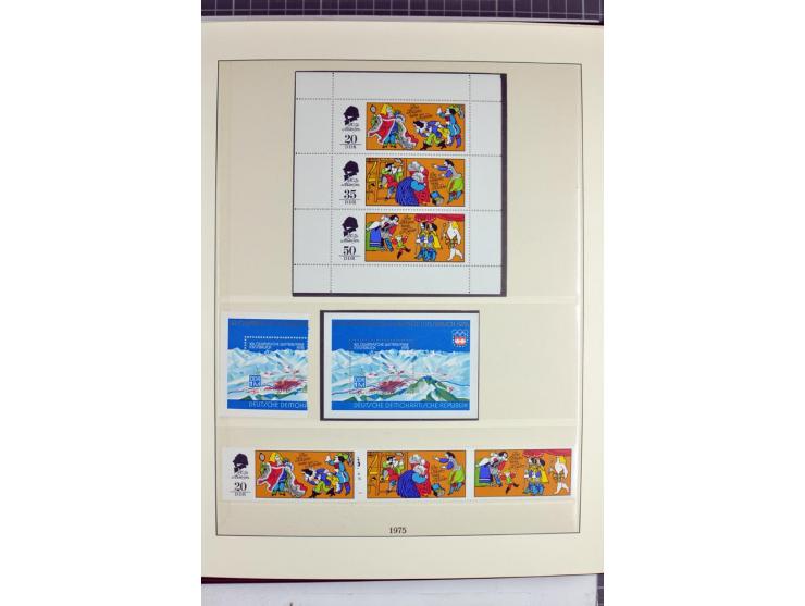 1949/90, überkomplette postfrische Sammlung meist aus der linken oberen Bogenecke, zusätzlich mit einigen bessern Farben und 