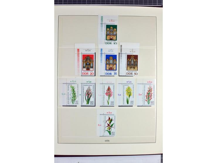 1949/90, überkomplette postfrische Sammlung meist aus der linken oberen Bogenecke, zusätzlich mit einigen bessern Farben und 