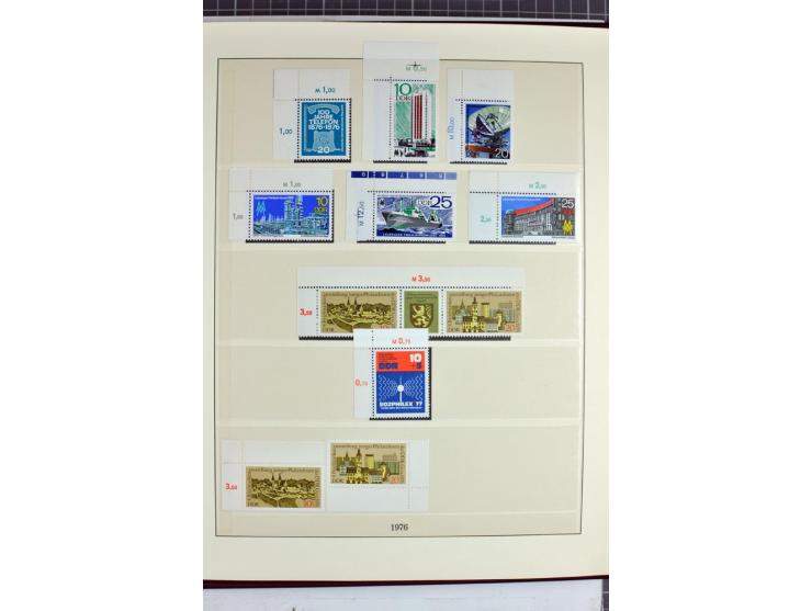 1949/90, überkomplette postfrische Sammlung meist aus der linken oberen Bogenecke, zusätzlich mit einigen bessern Farben und 