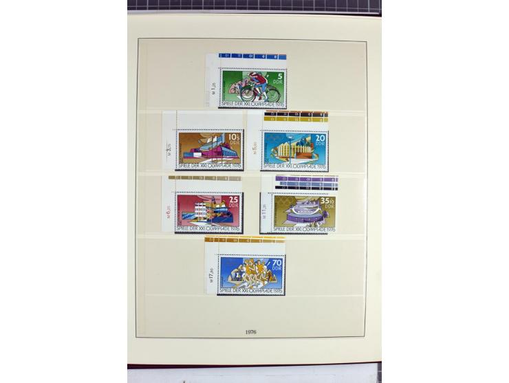 1949/90, überkomplette postfrische Sammlung meist aus der linken oberen Bogenecke, zusätzlich mit einigen bessern Farben und 