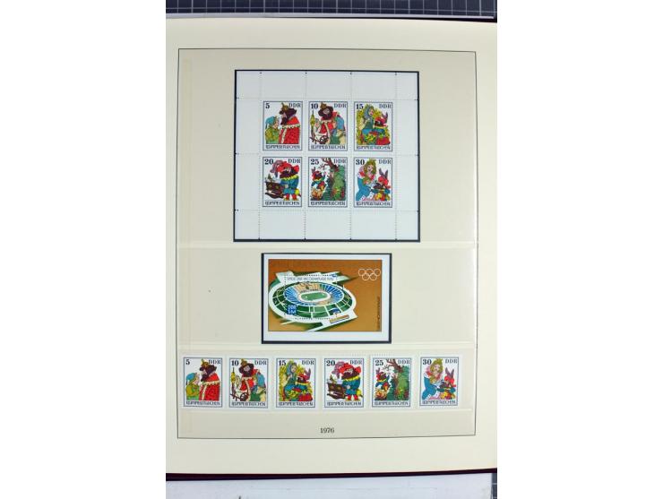 1949/90, überkomplette postfrische Sammlung meist aus der linken oberen Bogenecke, zusätzlich mit einigen bessern Farben und 