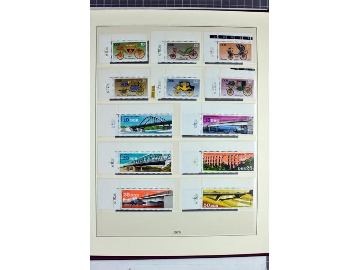 1949/90, überkomplette postfrische Sammlung meist aus der linken oberen Bogenecke, zusätzlich mit einigen bessern Farben und 