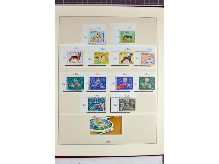 1949/90, überkomplette postfrische Sammlung meist aus der linken oberen Bogenecke, zusätzlich mit einigen bessern Farben und 