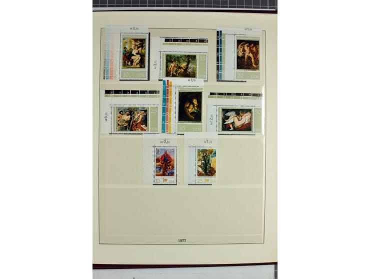 1949/90, überkomplette postfrische Sammlung meist aus der linken oberen Bogenecke, zusätzlich mit einigen bessern Farben und 