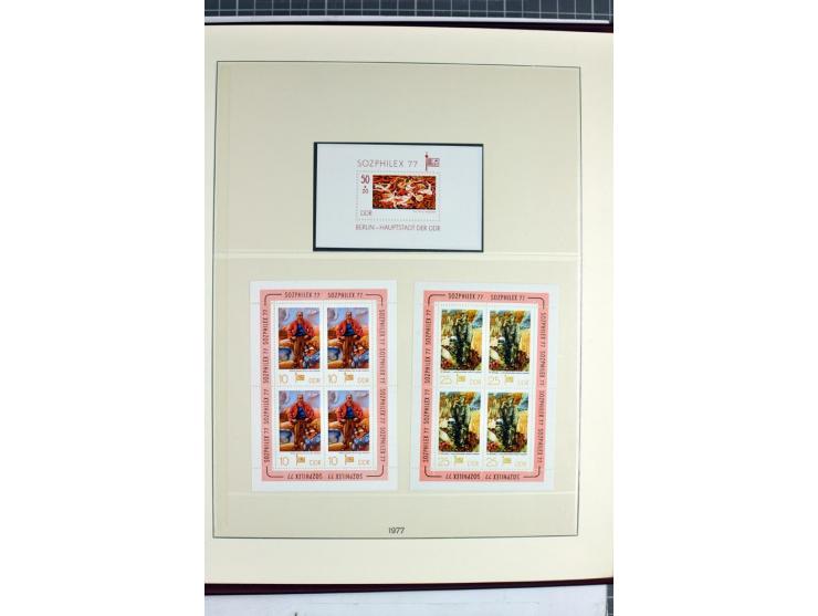 1949/90, überkomplette postfrische Sammlung meist aus der linken oberen Bogenecke, zusätzlich mit einigen bessern Farben und 