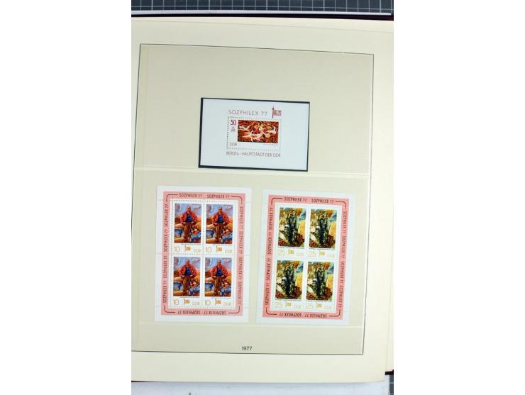 1949/90, überkomplette postfrische Sammlung meist aus der linken oberen Bogenecke, zusätzlich mit einigen bessern Farben und 