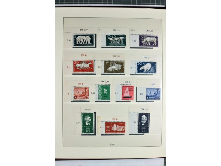 1949/90, überkomplette postfrische Sammlung meist aus der linken oberen Bogenecke, zusätzlich mit einigen bessern Farben und 