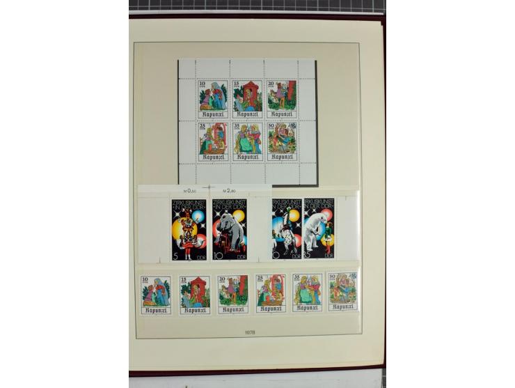 1949/90, überkomplette postfrische Sammlung meist aus der linken oberen Bogenecke, zusätzlich mit einigen bessern Farben und 