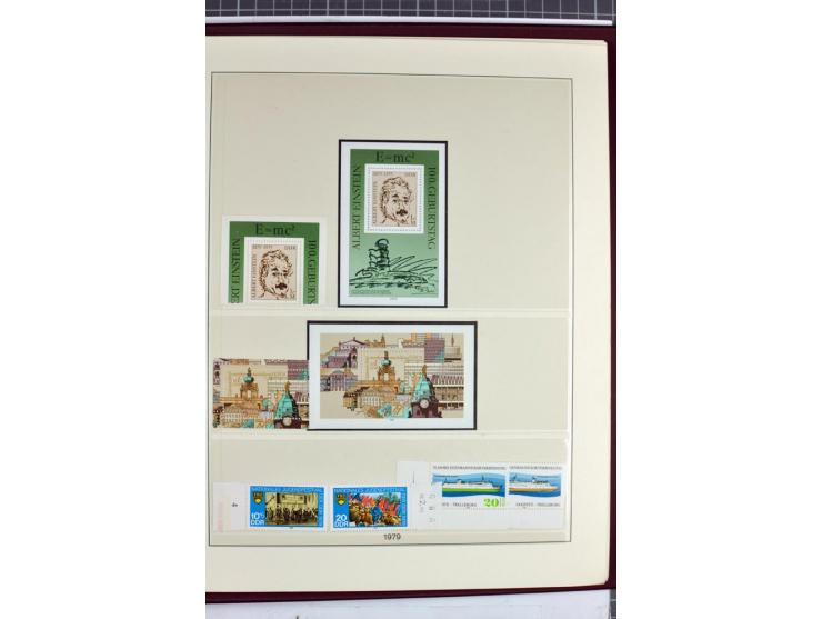 1949/90, überkomplette postfrische Sammlung meist aus der linken oberen Bogenecke, zusätzlich mit einigen bessern Farben und 